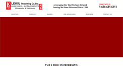 Desktop Screenshot of lekiuimporting.com