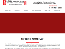 Tablet Screenshot of lekiuimporting.com